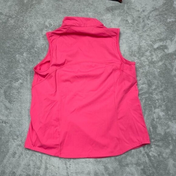 Mondetta Active Half-Zip Sleeveless Top Medium Pink Recycled Nylon a1642 - Picture 6 of 7